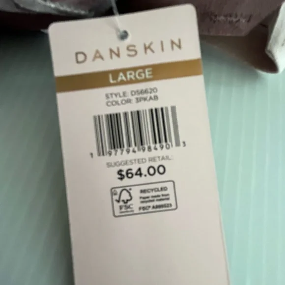 Danskin 3pc Super Soft Pull-on Bra Set. Removable Pads, Adjustable Straps - Picture 15 of 15